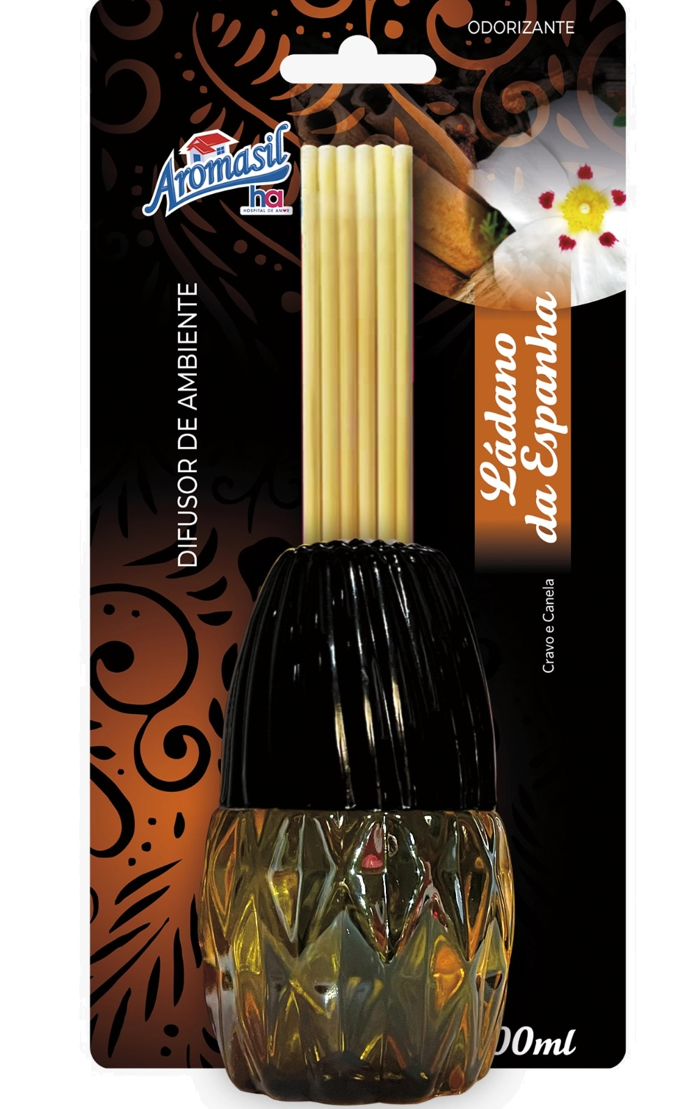 Difusor Aromasil 120ml Cravo/canela