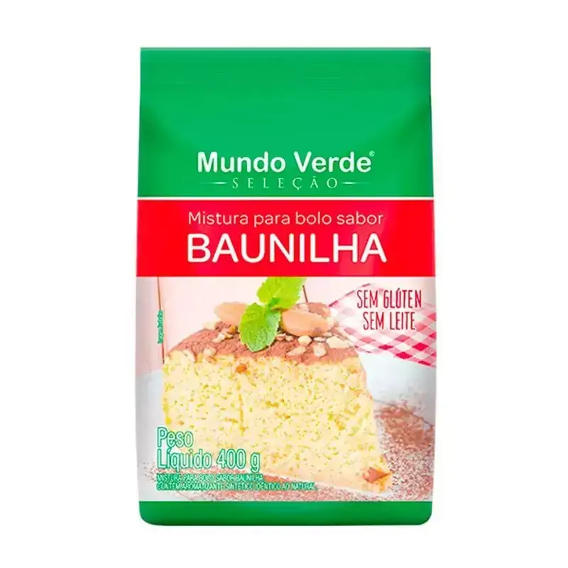 Mistura Bolo Baunilha Int Sem glúten 400g - MV Seleção