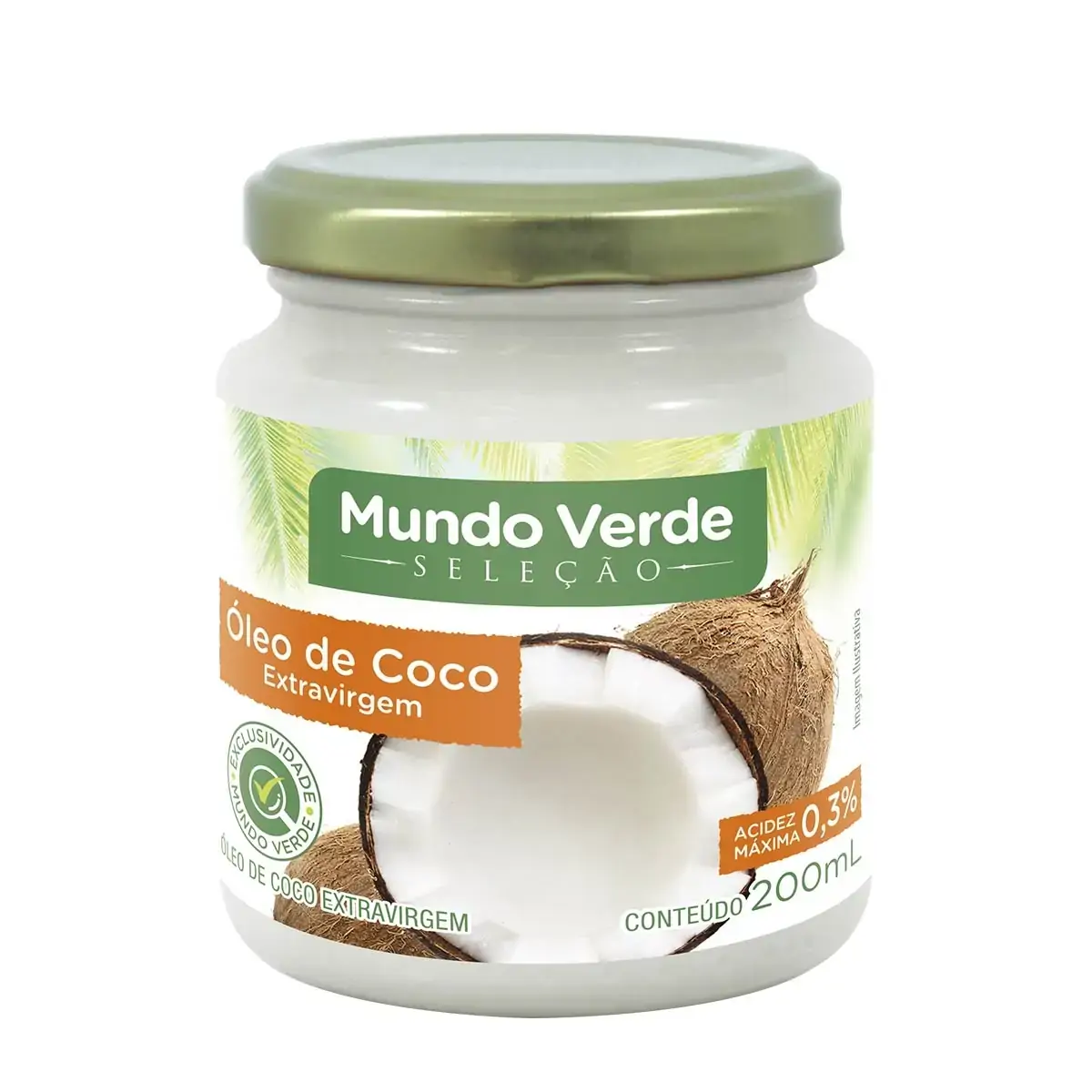 Óleo de Coco Extravirgem 200ml - MV Seleção
