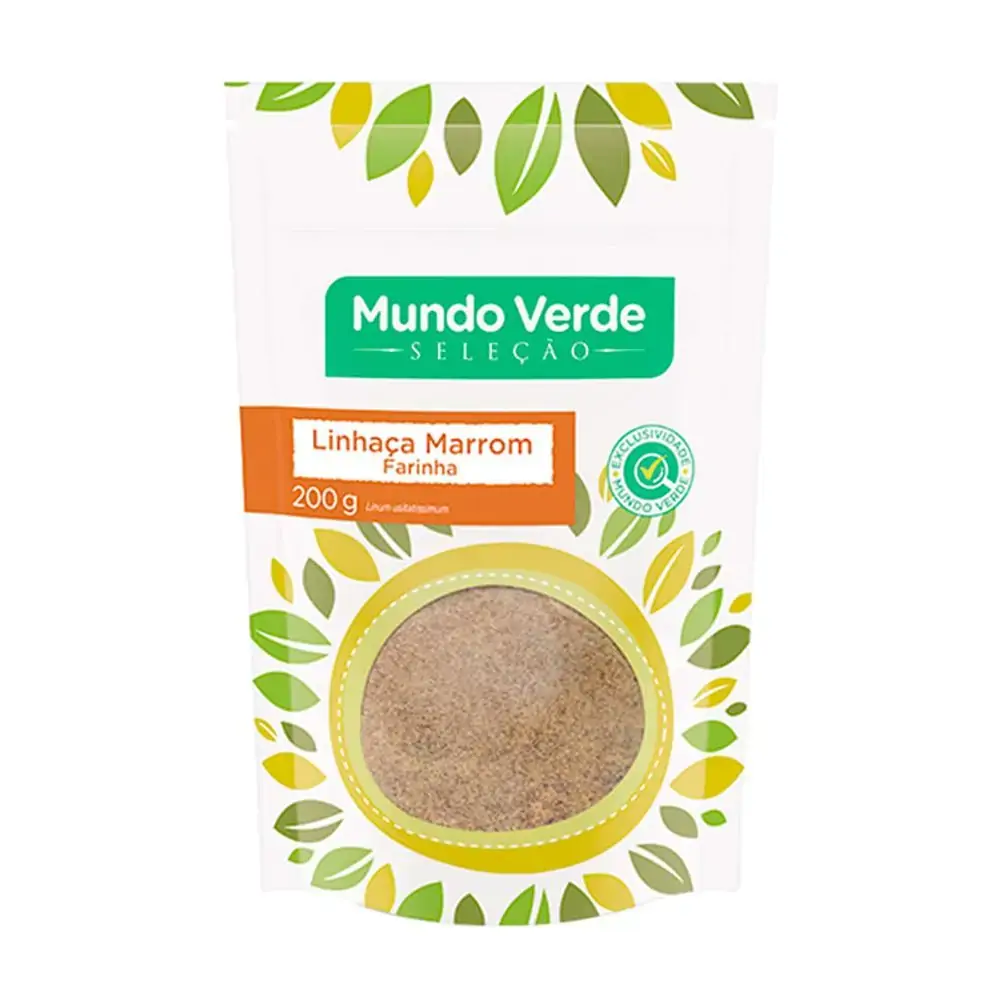 Farinha Linhaça Marrom 200gramas Mundo Verde