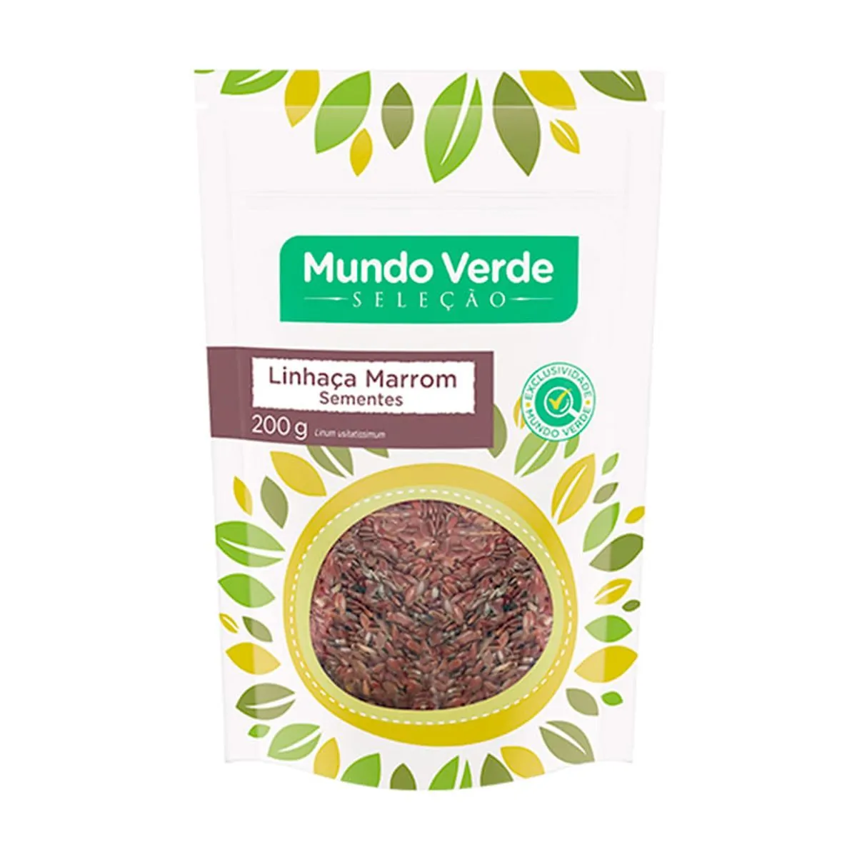 Superfood Semente De Linhaca Marrom Mv 200 Gr Mundo Verde