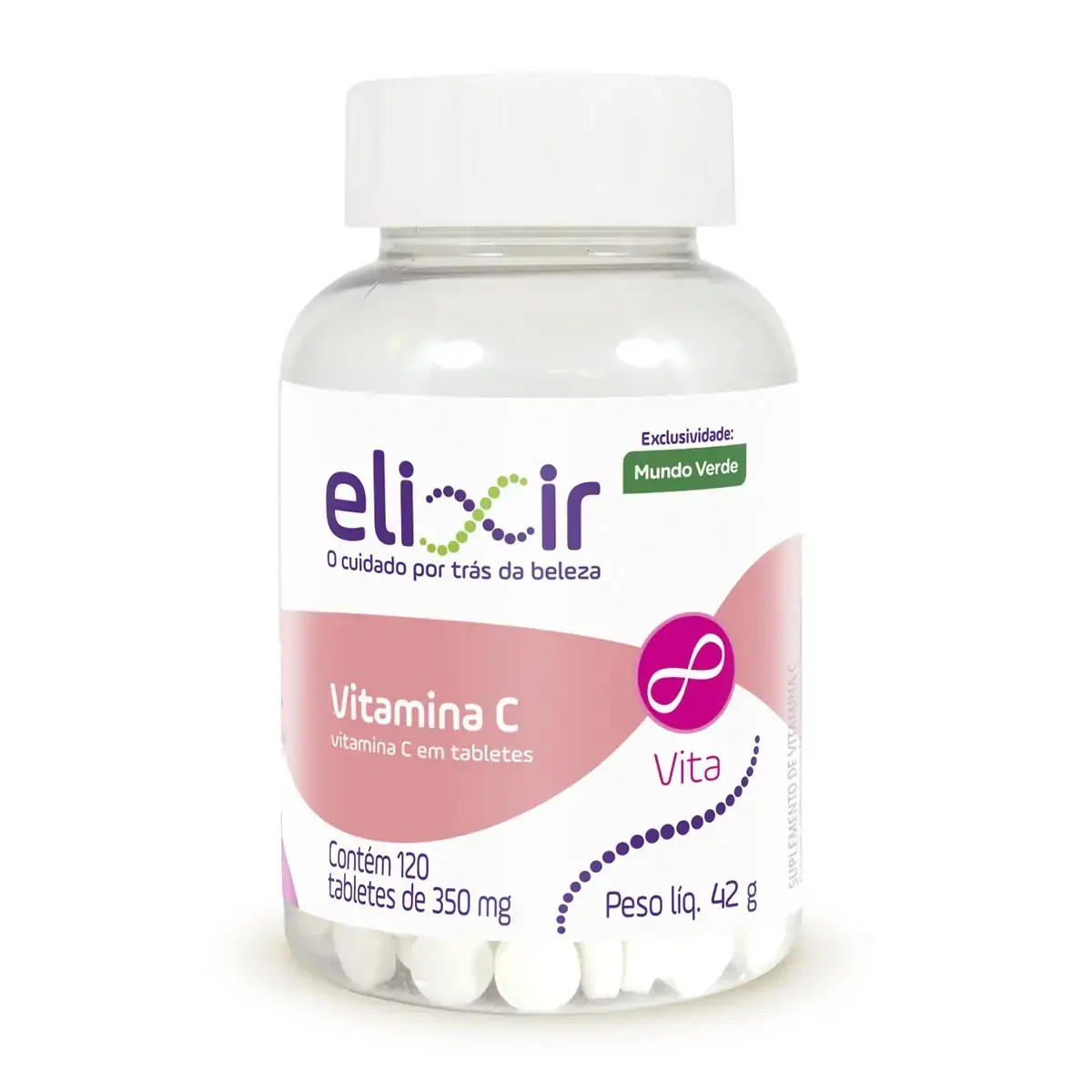 Vitamina C 350mg 120caps Elixir