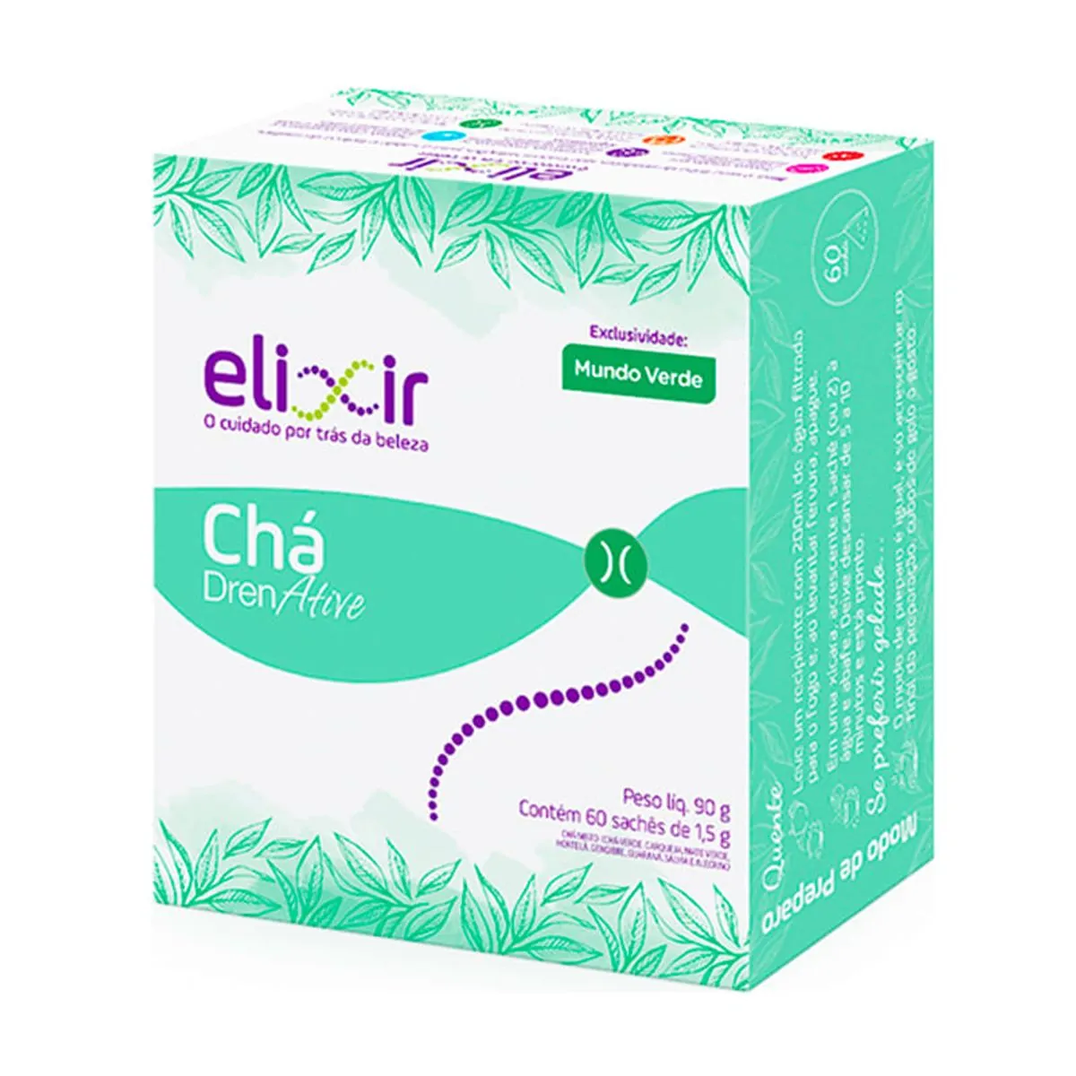 Chá DrenAative Elixir 90g com 60 sachês