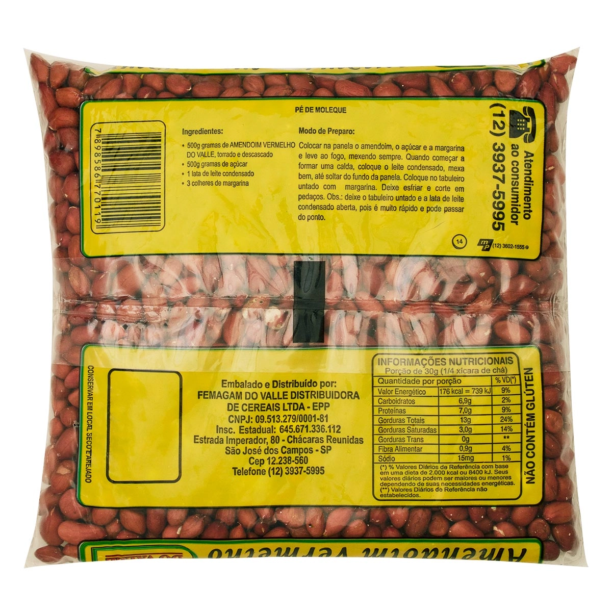 Do Valle Amendoim Vermelho 500g