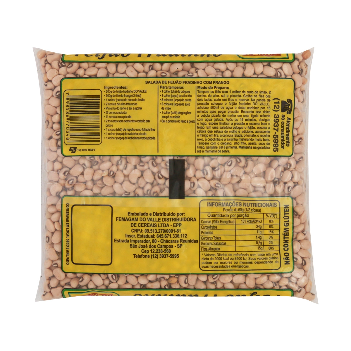 Feijao Fradinho Do Valle 500g