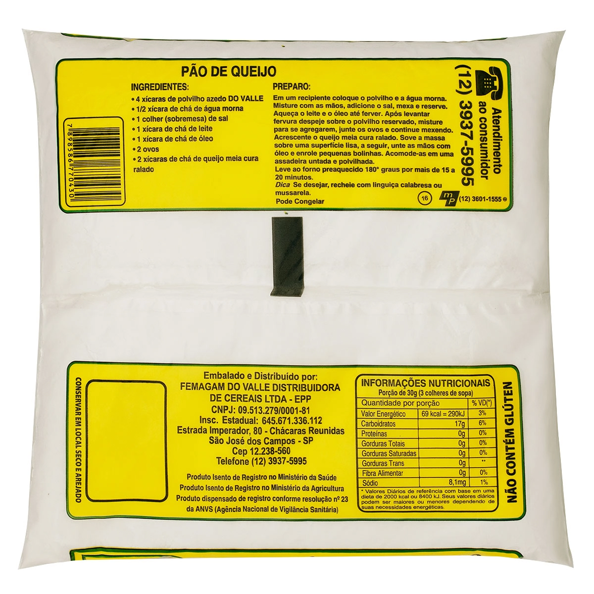 Do Valle Polvilho Azedo 500g