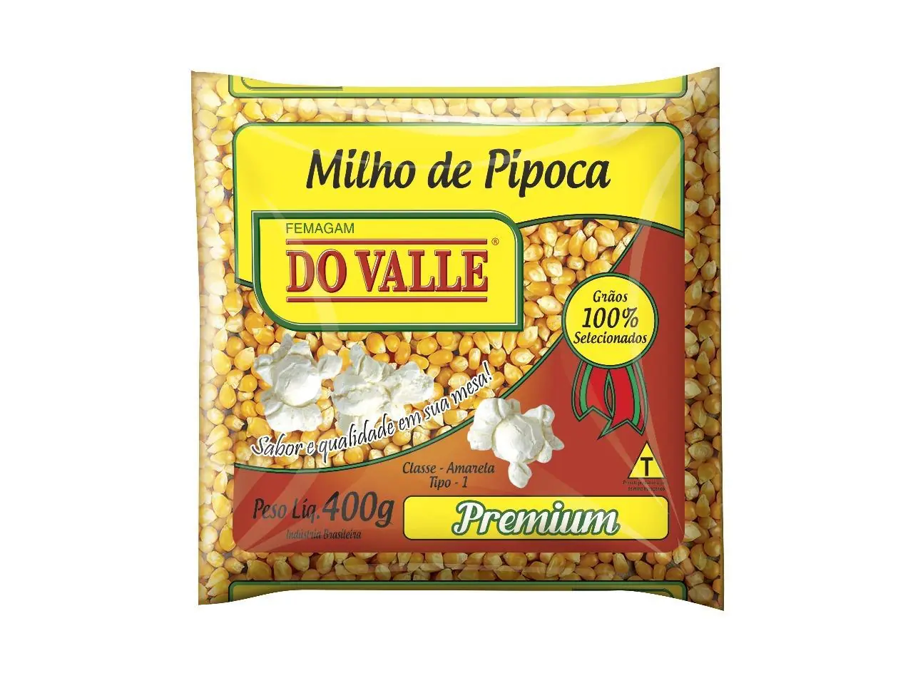 Milho De Pipoca Premium Do Valle 400g