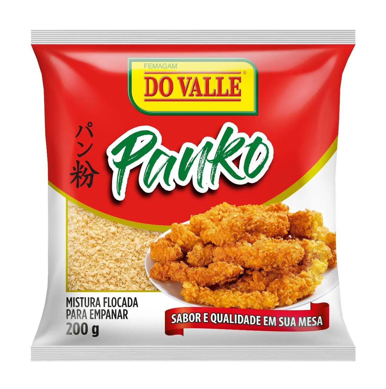 Mistura Flocada Do Valle Panko Para Empanar 200g