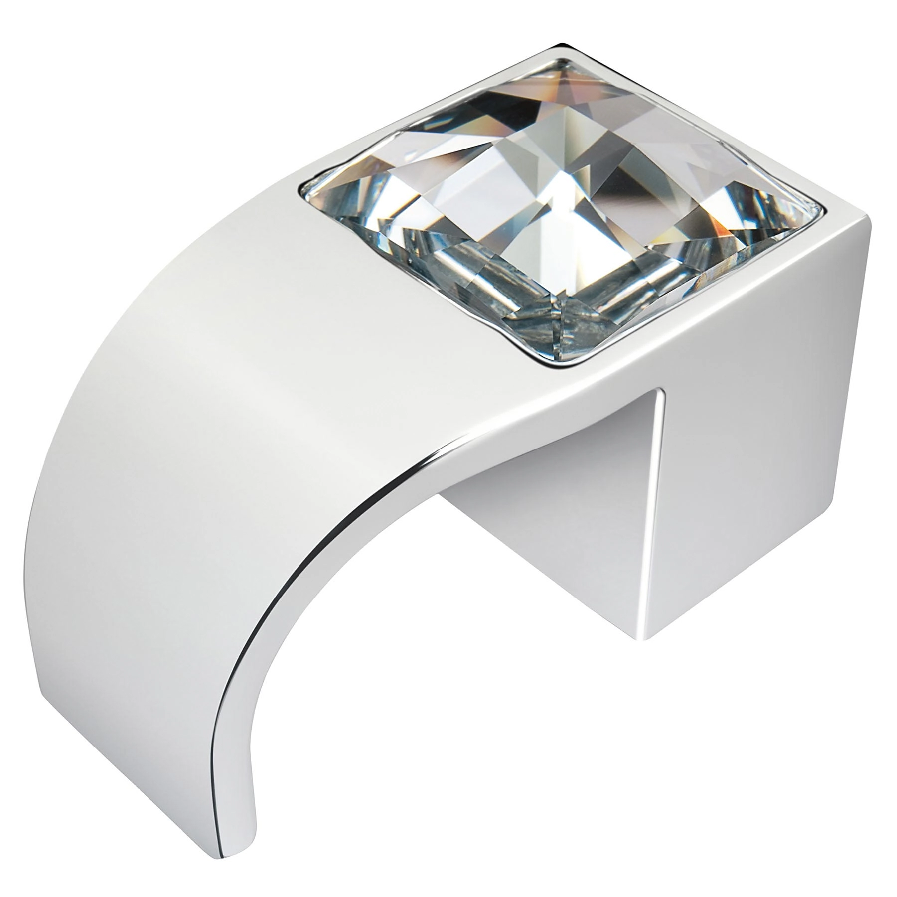 Puxador para Móveis Anello 32mm Zamac Cromado Prata Akeo