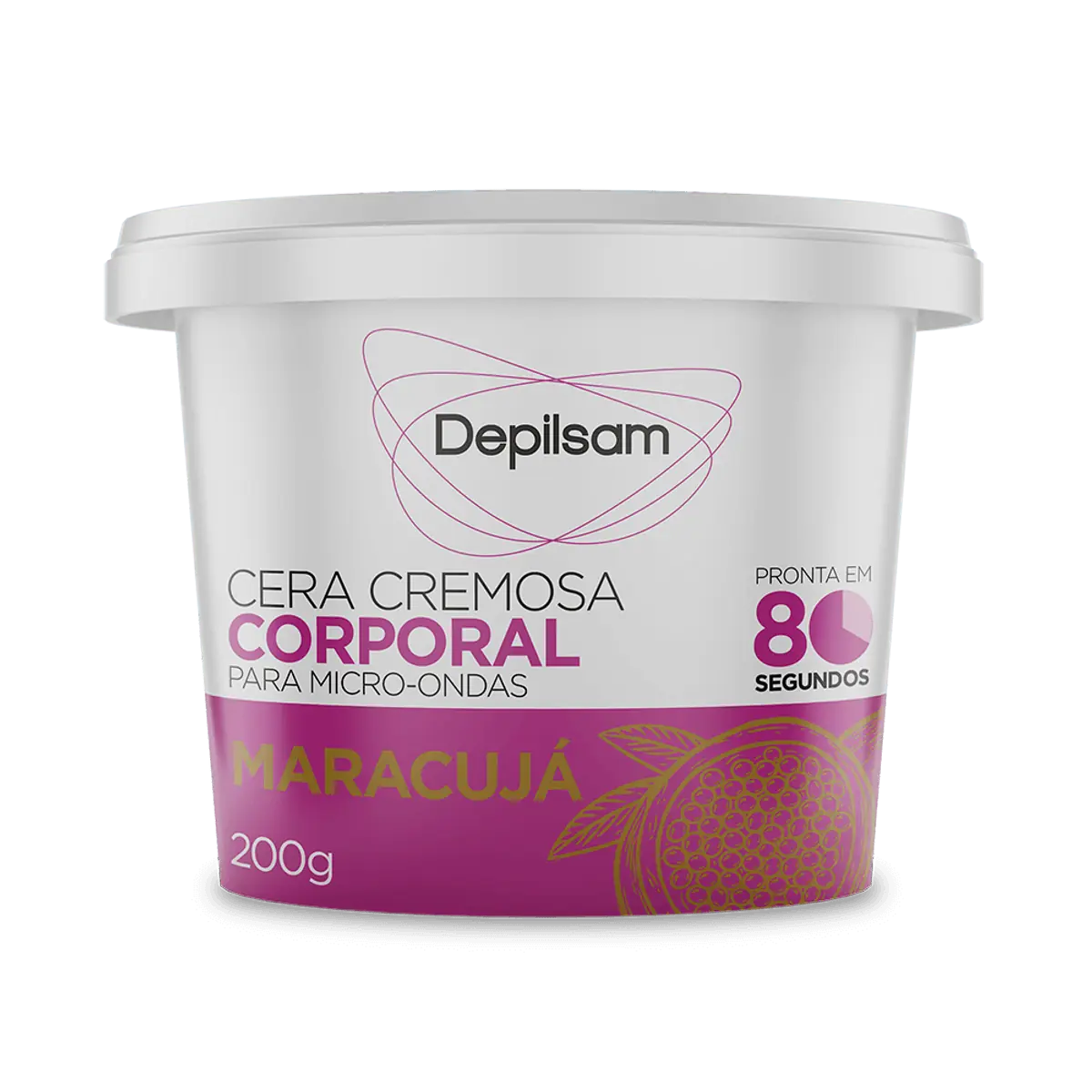 Cera Depilatória Cremosa Micro Ondas Maracujá Depilsam 200g