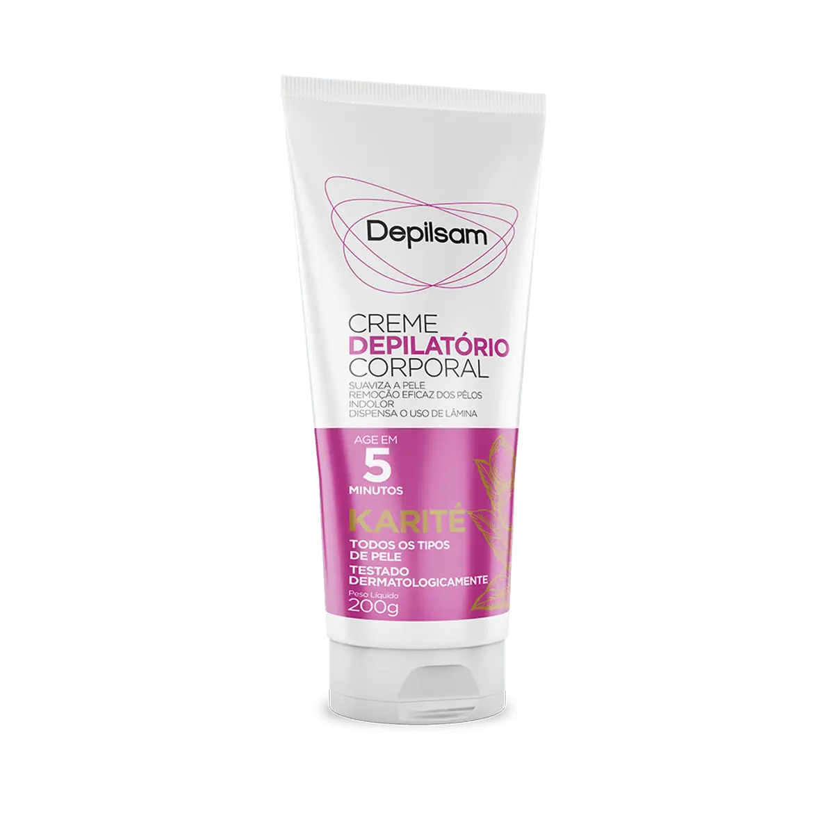 Creme Depilatório Karité Corporal Depilsam Bisnaga 200g