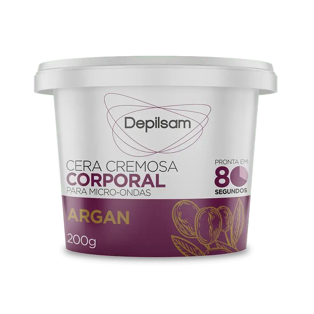 Cera Quente Depilsam Para Microondas Argan 200g