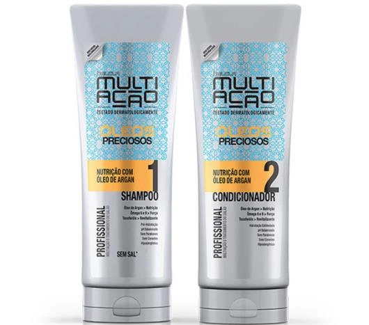 Kit Shampoo E Condicionador Oleos Preciosos 400ml E 200ml Multiacao