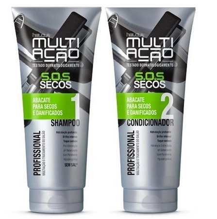 Shampoo Multi Acao 400ml Cond.200ml Sos Secos