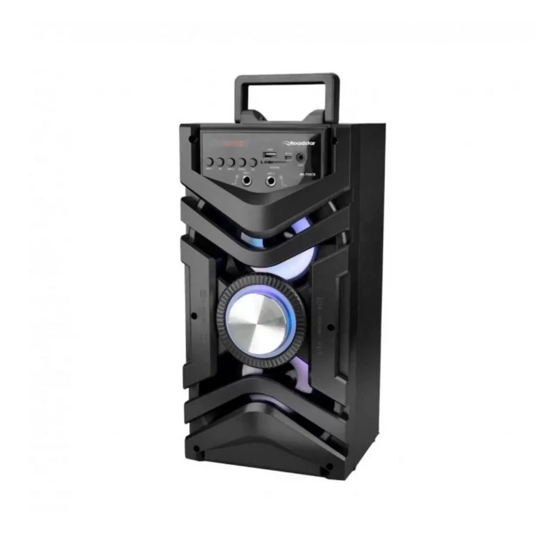 Caixa Som Roadstar Preta Bluetooth 20Watts Entrada SD Radio FM Funçao Karaoke com Controle Remoto - RS-731PCX - ROADSTAR BRASIL RS731CXPRETO