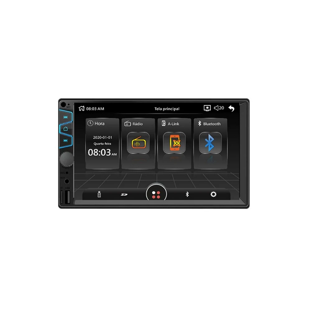 MULTIMIDIA 7" 2DIN USB/AUXILIAR/FM/TV DIGITAL - ROADSTAR BRASIL RS405BRPLUS