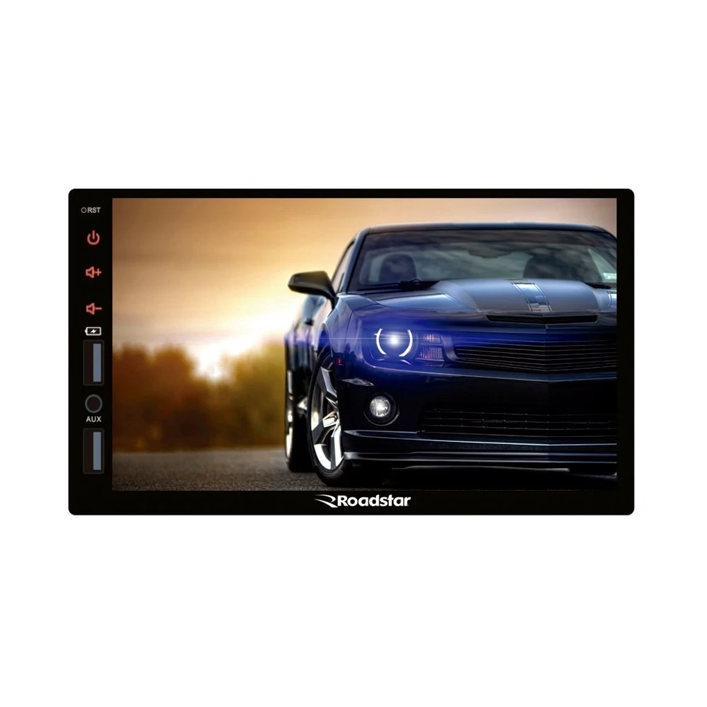 Reprodutor de Vídeo Multimidia 7 Pol. 2Din Usb/Auxiliar/Bluetooth - ROADSTAR BRASIL RS700BRCARPLAY