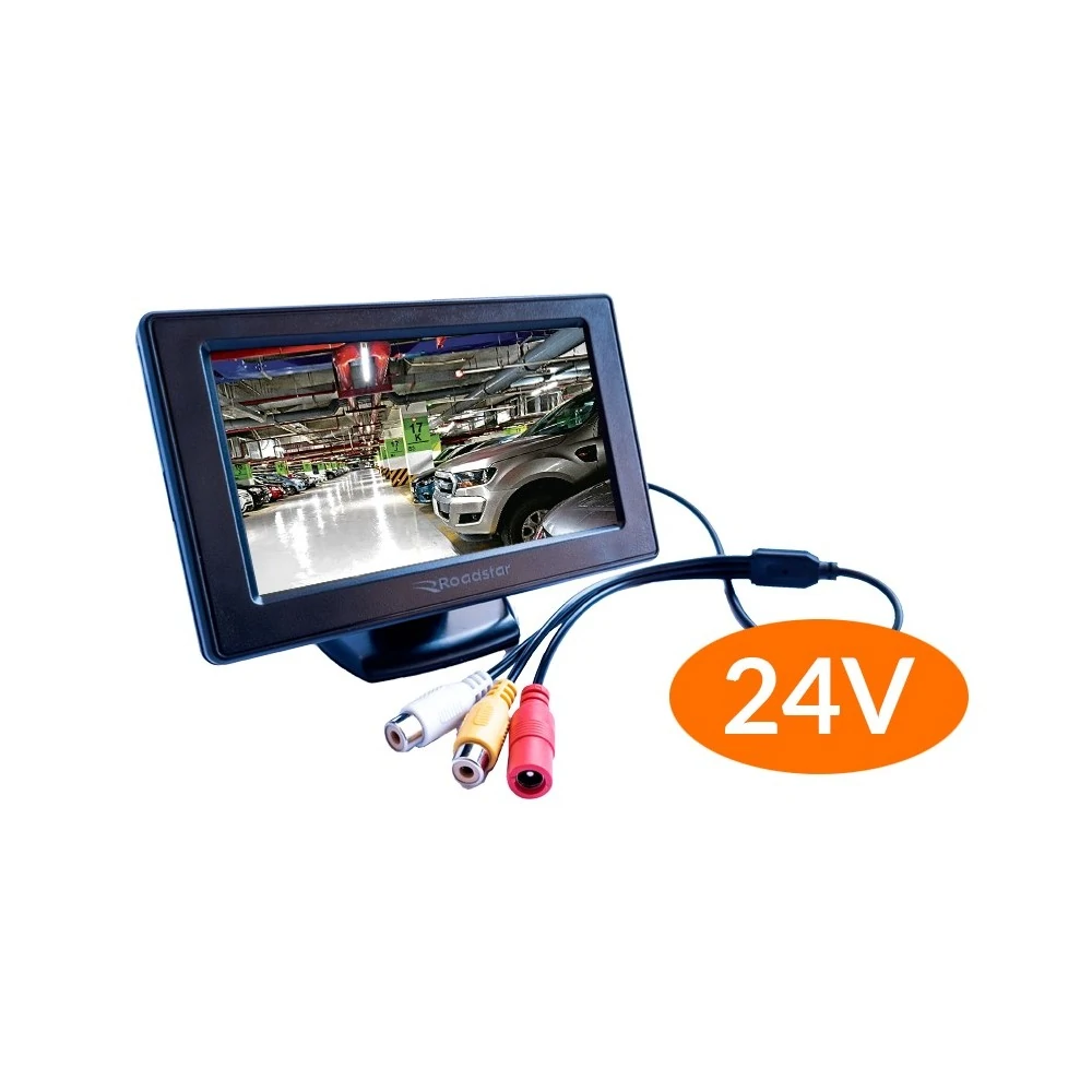 Tela Monitor 7 com Rca 24v - ROADSTAR BRASIL RS424BRMPLUS