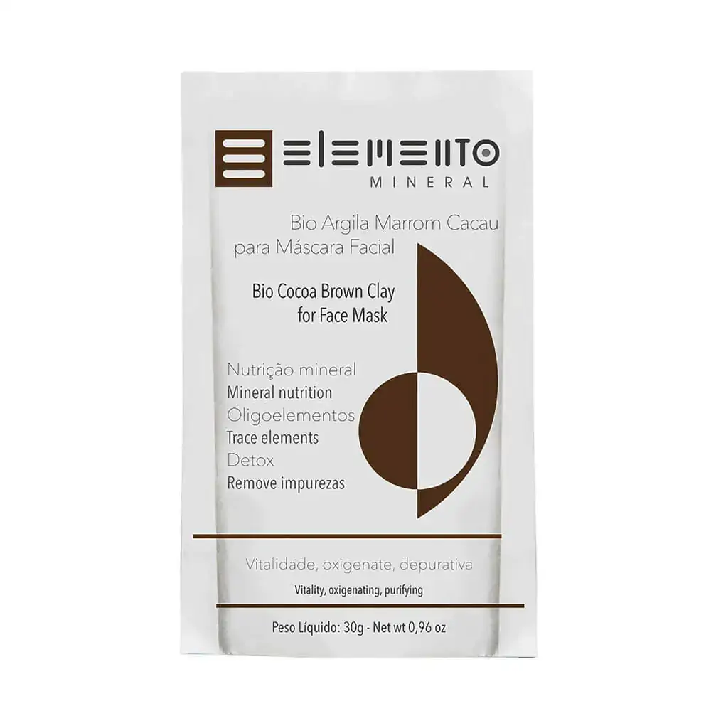 Argila Marrom Cacau 30g Elemento Mineral