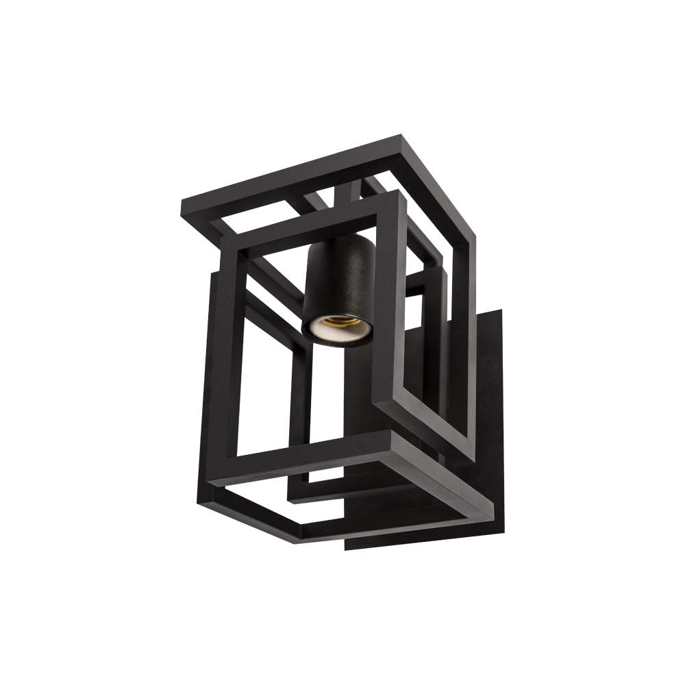 Arandela Aramado Infinity Design Preto Microtextura 1xe27
