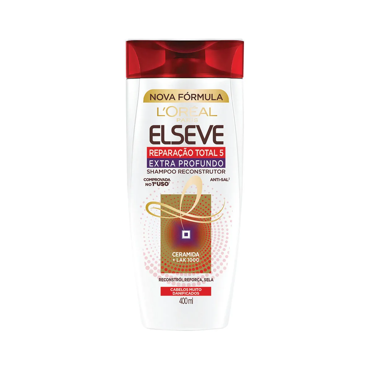 Shampoo Loréal Paris Elseve Reparação Total 5 Extra Profundo Frasco 400ml