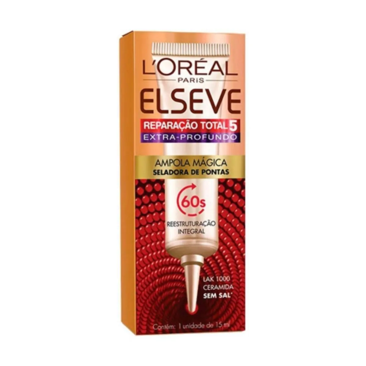 Ampola Tratamento Cabelo Elseve Reparação Total 5 Extra-Profundo Com 15ml