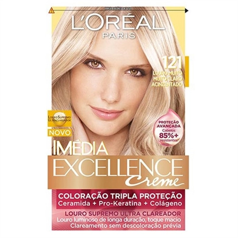 Tintura Permanente Imédia 121 Louro Muito Muito Claro Acinzentado Unit