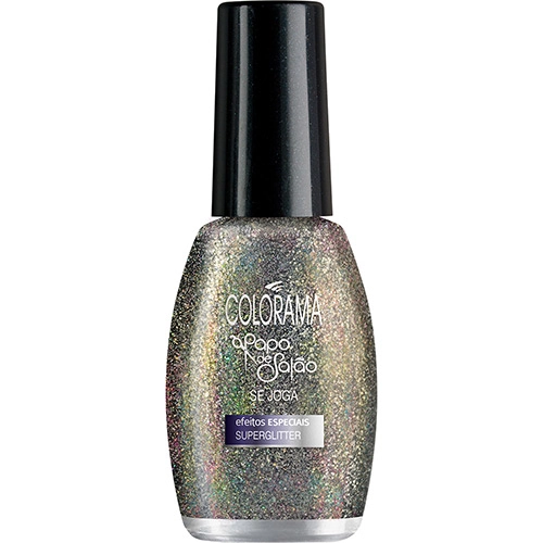 Esmalte Papo De Salao Se Joga Efeito Super Glitter 8ml Colorama