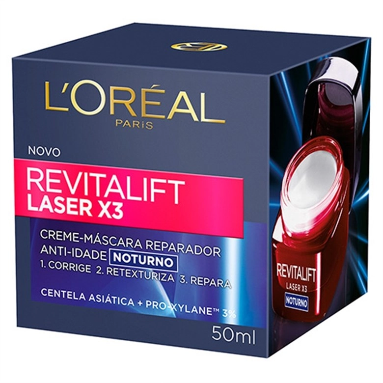 Creme Facial Anti Idade Loréal 50ml Laser X3 Noturno Unit