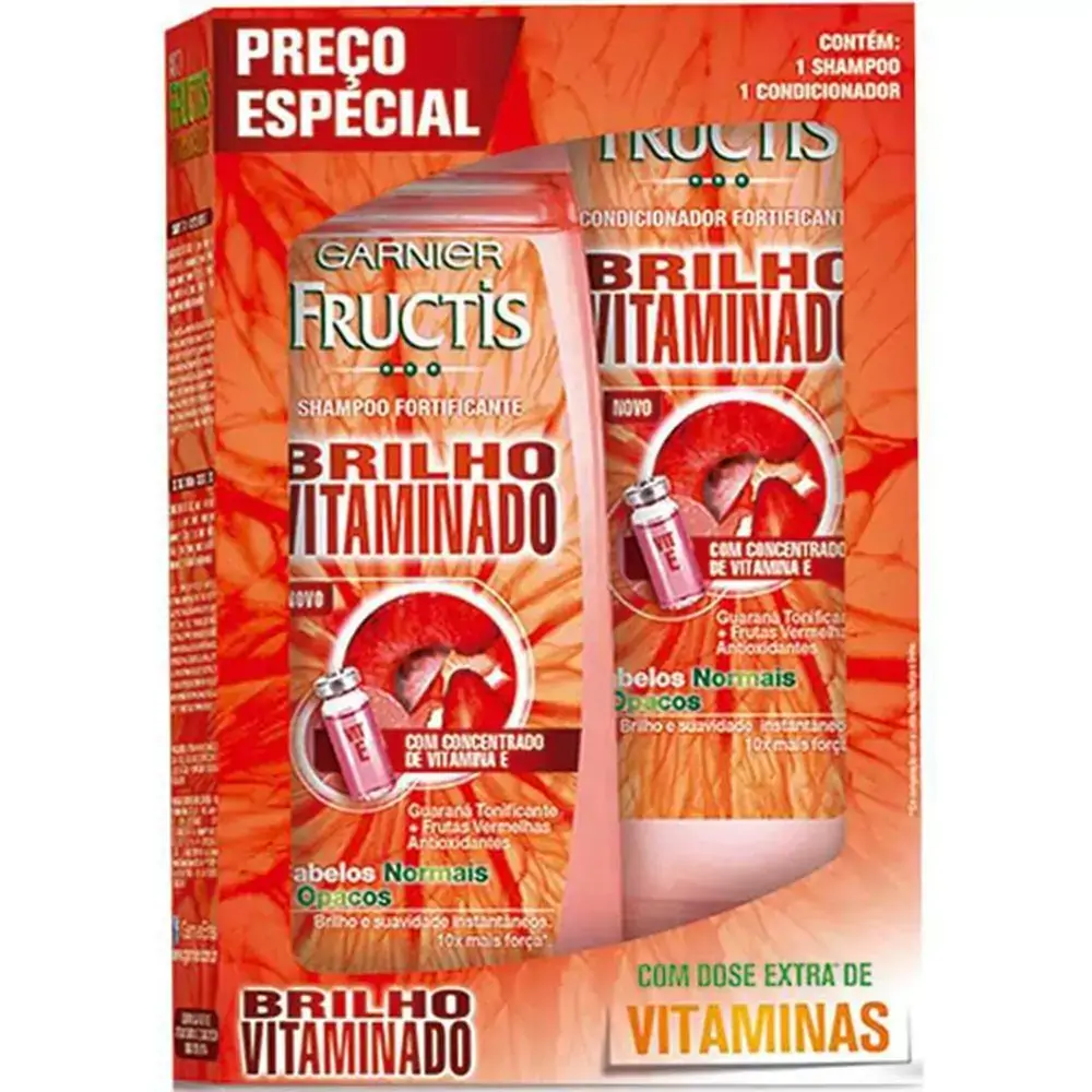 Kit Shampoo Co Fructis Brilho Vit