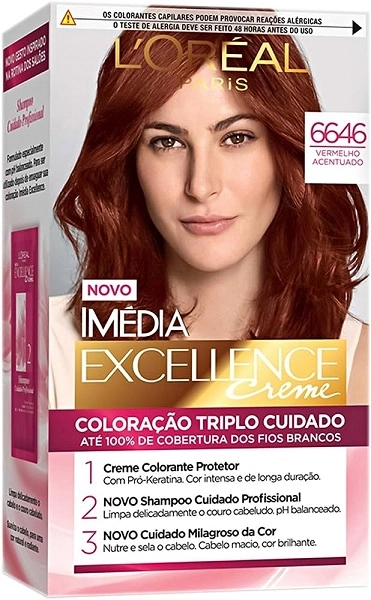 Tintura Imedia Excellence 6646 Vermelho 1 Unidade