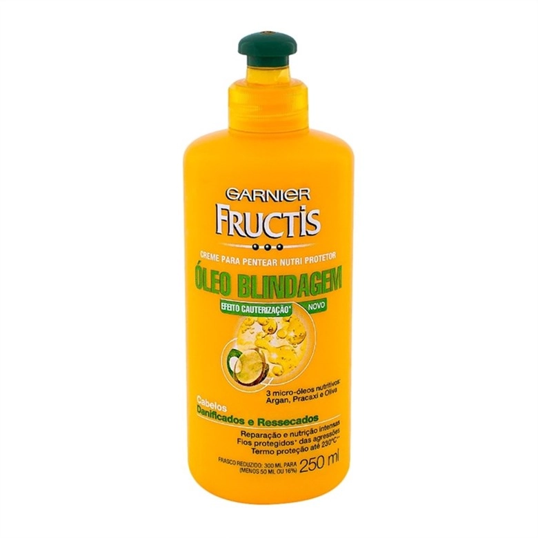 Creme Para Pentear Fructis 250ml óleo Reparação Química Unit