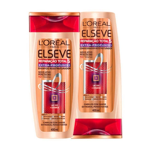 Kit Shampoo Condicionador Elseve 400ml Reparacao Total 5 Extra Profunda Loreal Paris
