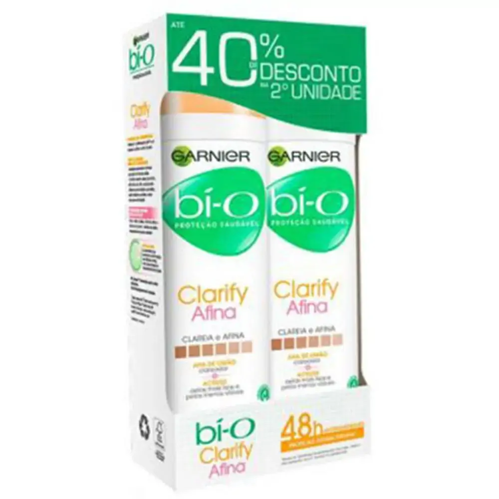 Kit 2 Desodorante Roll On Bi O Feminino Clarify