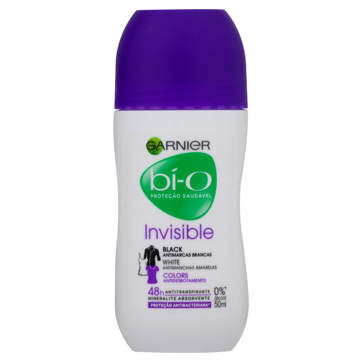 Antitranspirante Roll On Invisible Black, White E Colors Garnier Bí O 50ml