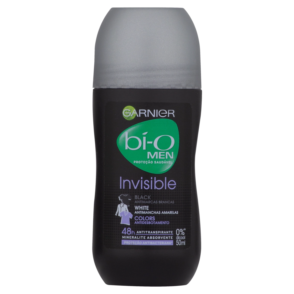 Antitranspirante Roll On Invisible Black, White E Colors Garnier Bí O Men 50ml