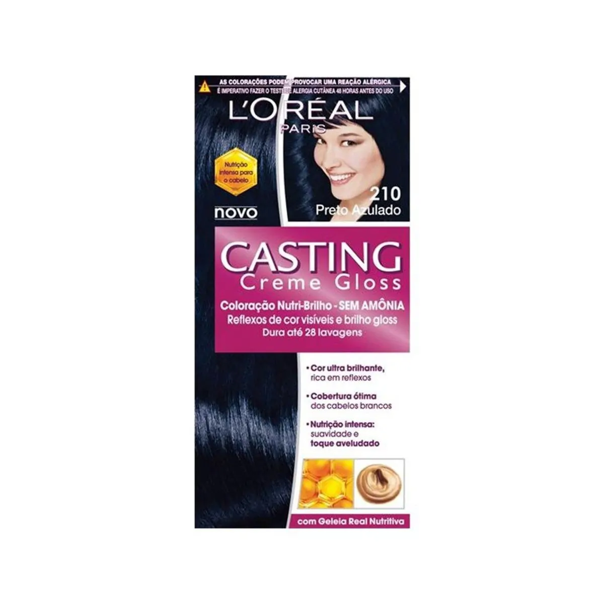 Tintura Casting Preto Azulado N¿.210 Cond.elseve Un