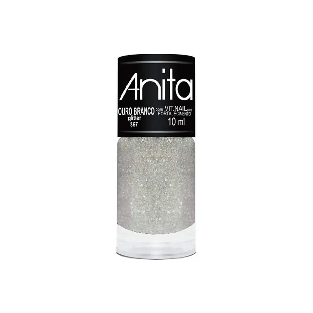 Esmalte Gitter Ouro Branco Anita 10Ml