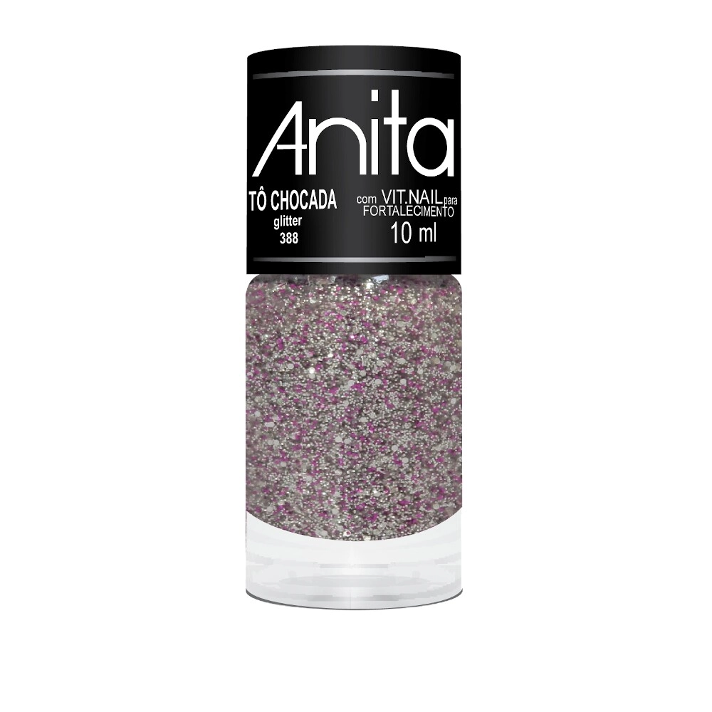Esmalte Glitter Tô Chocada Anita 10Ml