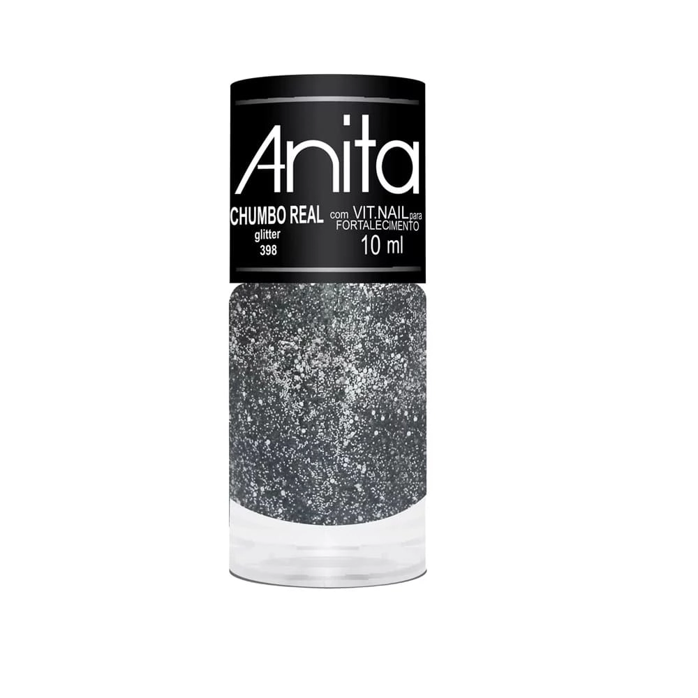 Esmalte Gliter Chumbo Real Anita 10 Ml