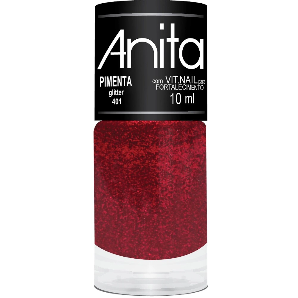 Esmalte Glitter Pimenta Anita 10Ml