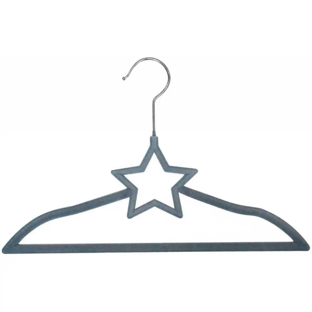 Cabide Vizapi Infantil 33x21cm C/5 Estrela Jeans
