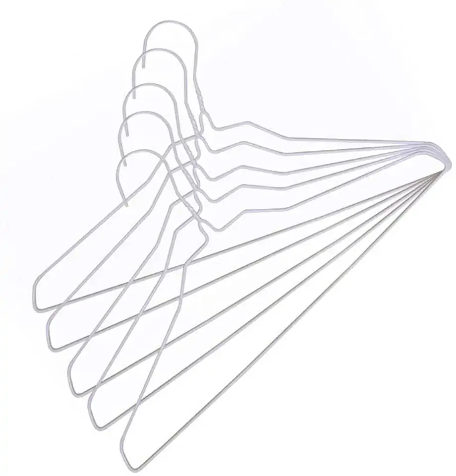 Cabide Vizapi Adulto 40x22cm Metal Branco C/5