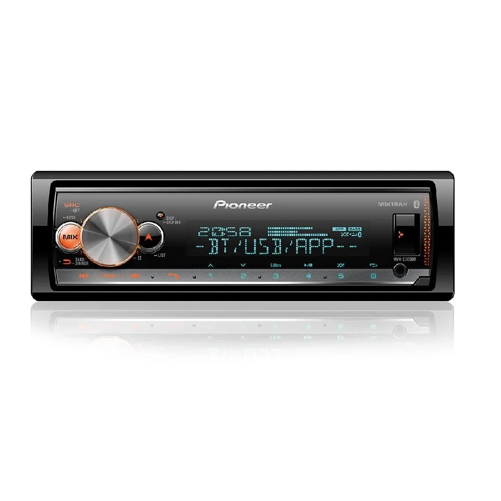 Media Receiver Automotivo Pioneer MP3 Player USB Aux Bluetooth Smart Sync - MVH-X300BR - PIONEER MVHX300BR