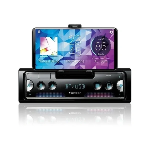 Smartphone Receiver com Bluetooth USB 3 Saídas RCA Controle de Volante e Smart Sync - PIONEER SPHC10BT