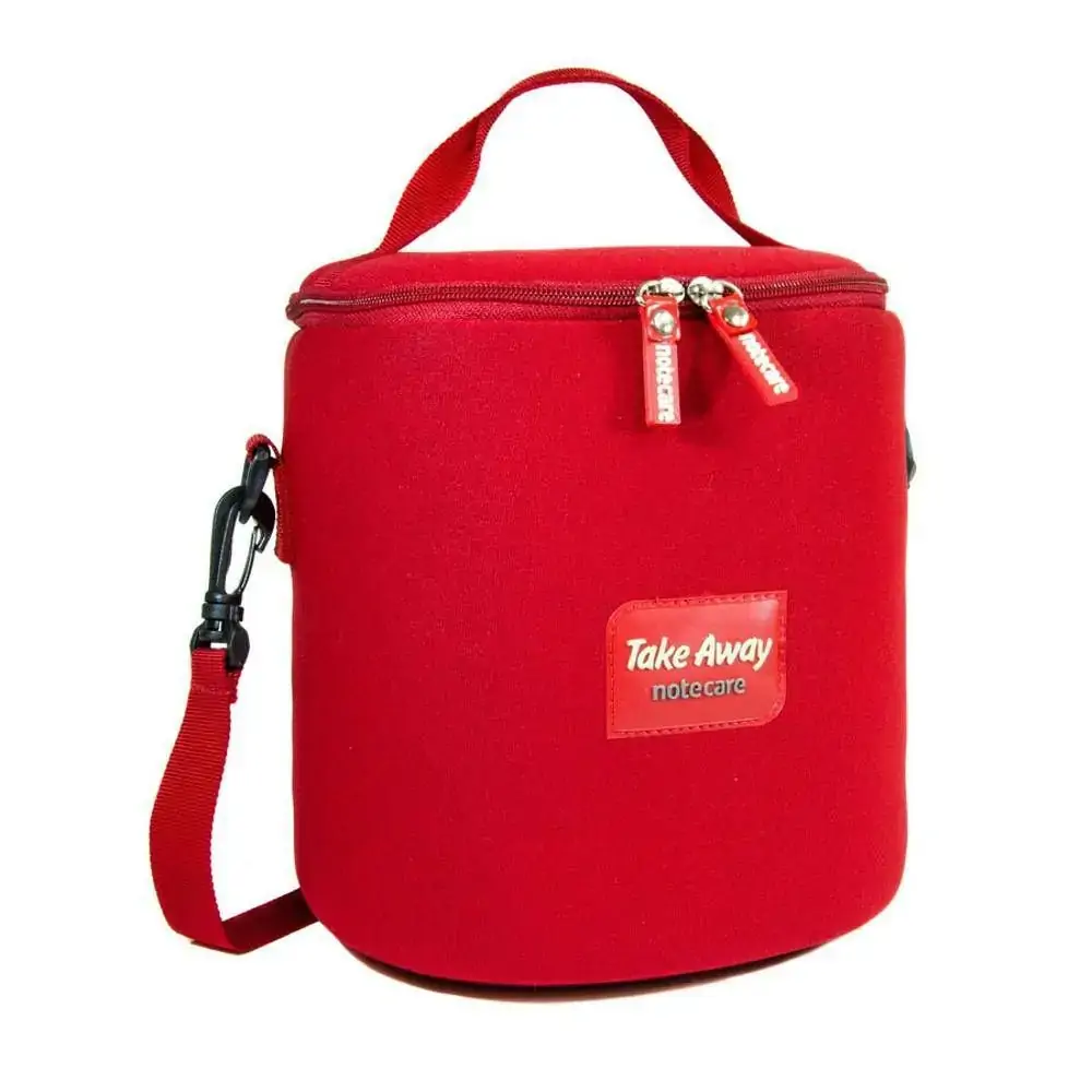 Nc161 Bolsa Termica Neoprene Mid Sem Potes Vermelha Notecare