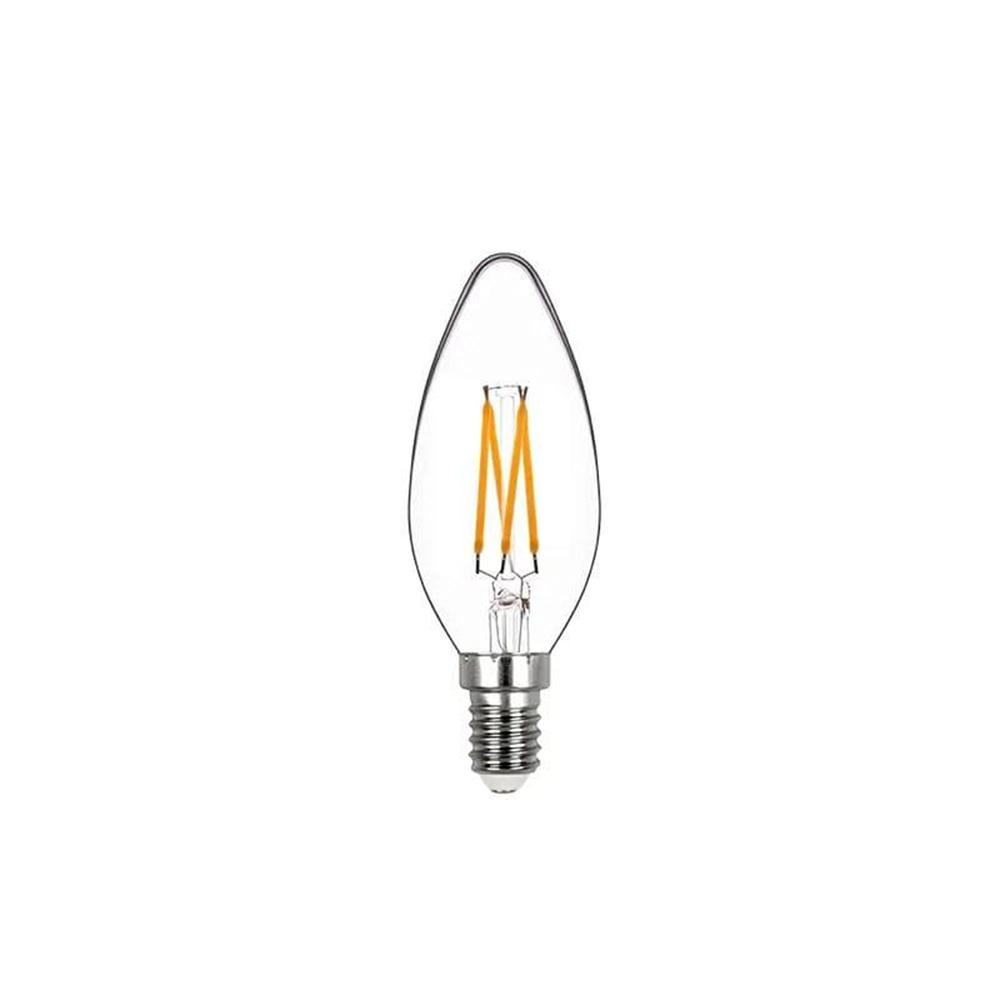 Lampada Led Vela Lisa Filament Dimerizável E14 4w Sth8362/24
