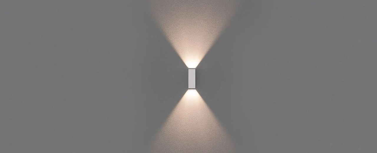 Arandela Wall Mini 2 Fachos Abertos 3000k Stella - Branco