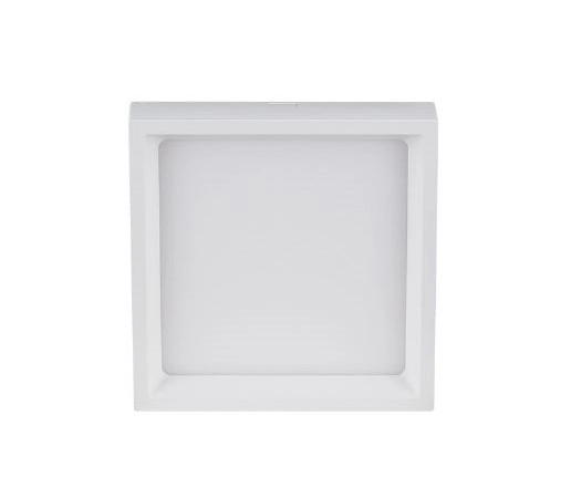 Painel De Sobrepor Recuado Deep 12w 17x17cm Stella - Branco - Luz Neutra (4000k)