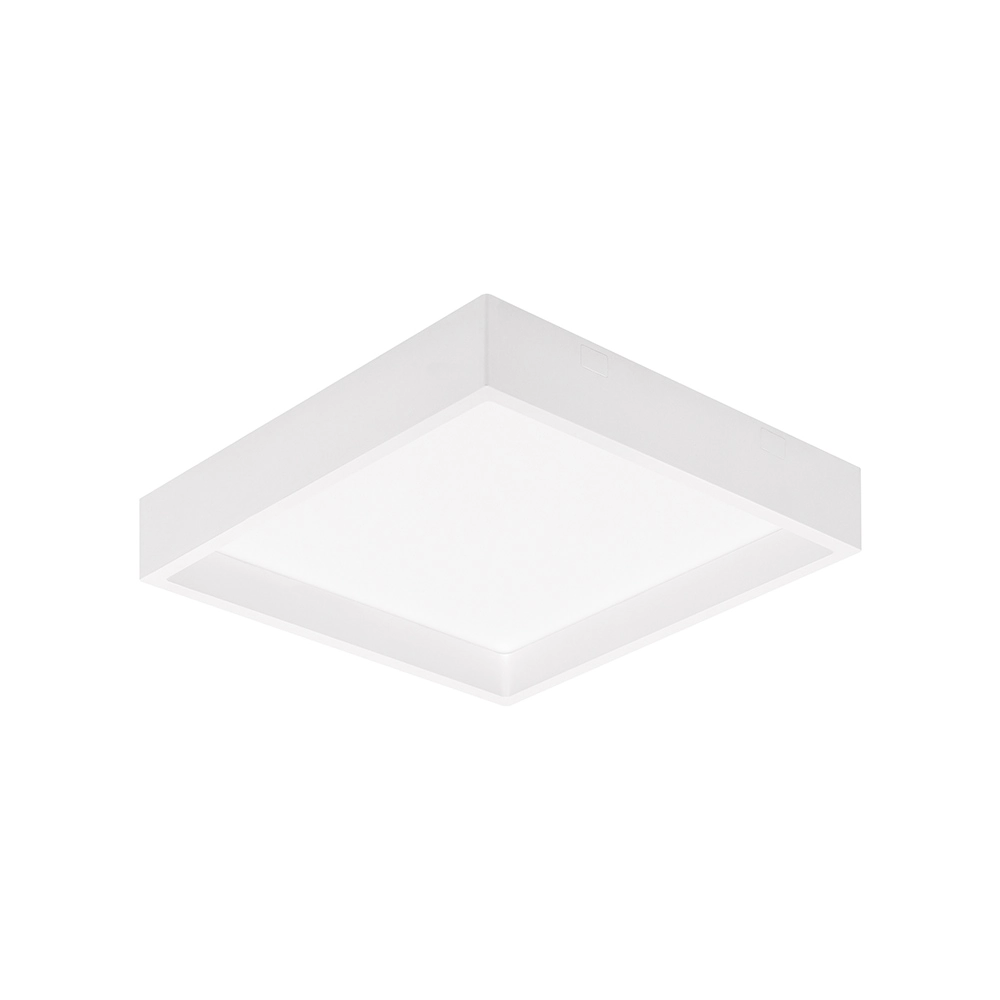 Painel De Led Stella Quadrado Deep De Sobrepor Recuado 22w Bivolt Branco 3000k Luz Neutra